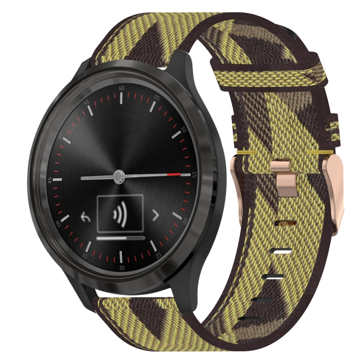20mm Nylon Woven Watch Band, For Garmin Venu SQ, For Garmin Vivomove 3, For Garminmove 3, For Garmin VivoMove Luxe, For Garminmove Luxe, For Garmin VivoMove Style