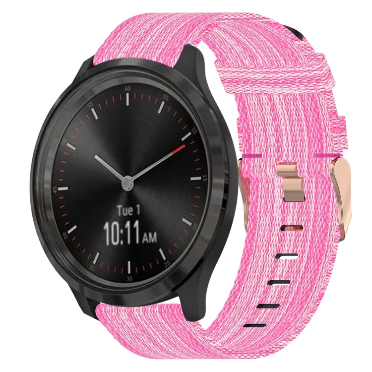 20mm Nylon Woven Watch Band, For Garmin Venu SQ, For Garmin Vivomove 3, For Garminmove 3, For Garmin VivoMove Luxe, For Garminmove Luxe, For Garmin VivoMove Style