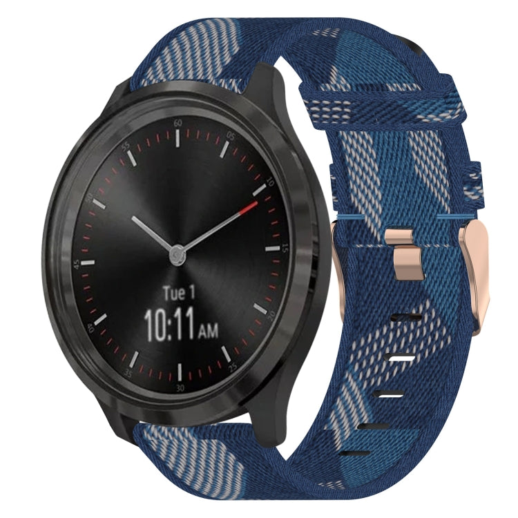 20mm Nylon Woven Watch Band, For Garmin Venu SQ, For Garmin Vivomove 3, For Garminmove 3, For Garmin VivoMove Luxe, For Garminmove Luxe, For Garmin VivoMove Style