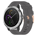 20mm Nylon Woven Watch Band, For Garmin Garminmove Style, For Garmin Vivomove, For Garmin Vivomove HR Sport, For Garmin Vivoactive 3, For Garmin Vivoactive3 Music, For Garmin Forerunner 245