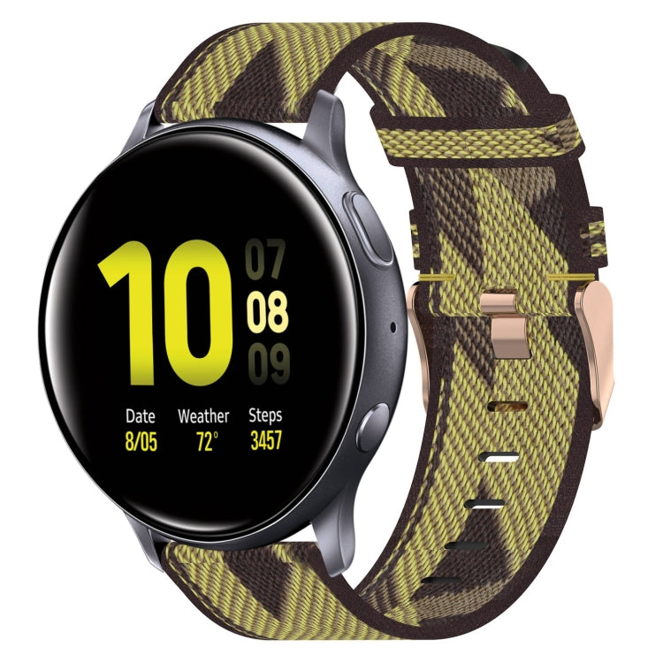20mm Nylon Woven Watch Band, For Samsung Galaxy Watch Active 2 44mm, For Samsung Galaxy Watch Active 40mm, For Samsung Galaxy Watch 42mm, For Samsung Gear Sport, For Samsung Gear S2 Classic