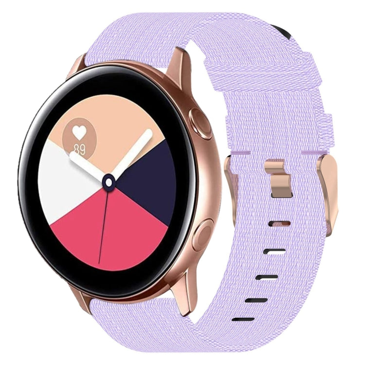20mm Nylon Woven Watch Band, For Samsung Galaxy Watch Active 2 44mm, For Samsung Galaxy Watch Active 40mm, For Samsung Galaxy Watch 42mm, For Samsung Gear Sport, For Samsung Gear S2 Classic