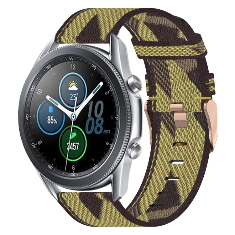 22mm Nylon Woven Watch Band, For Samsung Galaxy Watch3 45mm, For Samsung Galaxy Watch 46mm, For Samsung Gear S3 Classic, For Samsung Gear S3 Frontier
