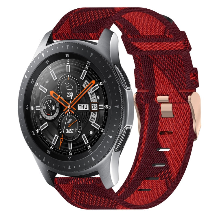 22mm Nylon Woven Watch Band, For Samsung Galaxy Watch3 45mm, For Samsung Galaxy Watch 46mm, For Samsung Gear S3 Classic, For Samsung Gear S3 Frontier