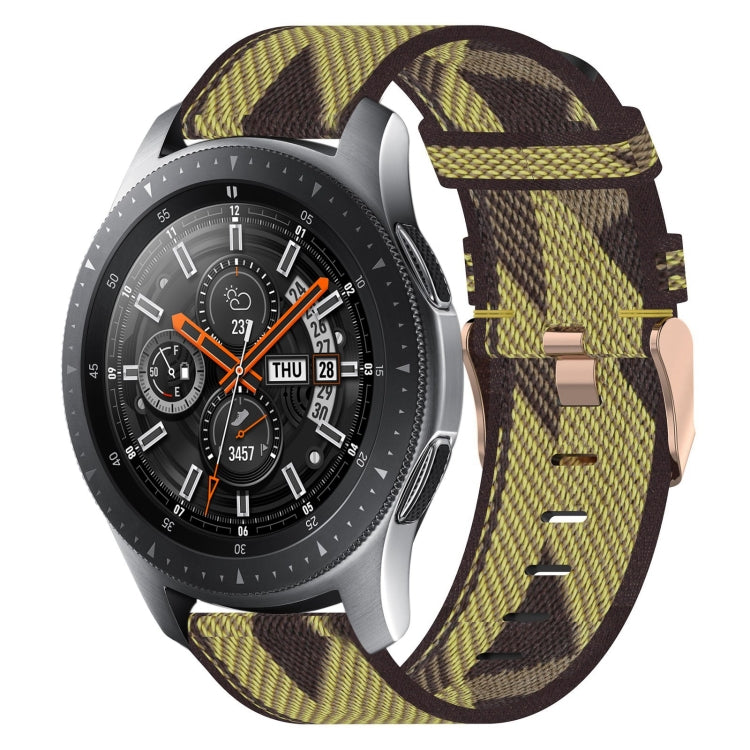 22mm Nylon Woven Watch Band, For Samsung Galaxy Watch3 45mm, For Samsung Galaxy Watch 46mm, For Samsung Gear S3 Classic, For Samsung Gear S3 Frontier