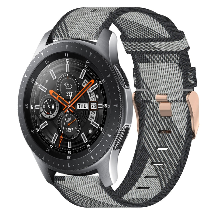 22mm Nylon Woven Watch Band, For Samsung Galaxy Watch3 45mm, For Samsung Galaxy Watch 46mm, For Samsung Gear S3 Classic, For Samsung Gear S3 Frontier