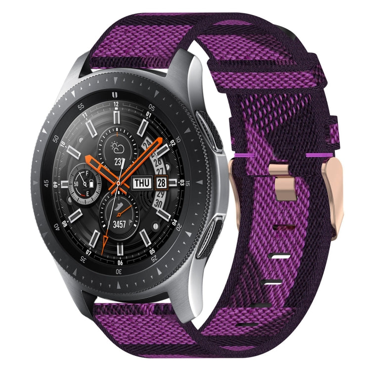 22mm Nylon Woven Watch Band, For Samsung Galaxy Watch3 45mm, For Samsung Galaxy Watch 46mm, For Samsung Gear S3 Classic, For Samsung Gear S3 Frontier