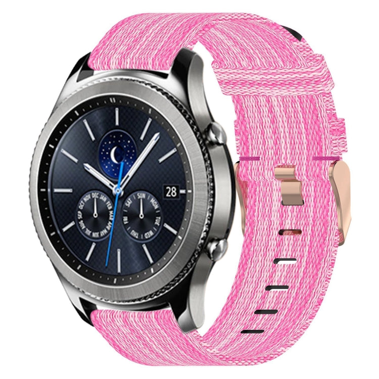 22mm Nylon Woven Watch Band, For Samsung Galaxy Watch3 45mm, For Samsung Galaxy Watch 46mm, For Samsung Gear S3 Classic, For Samsung Gear S3 Frontier