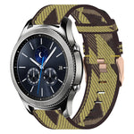 22mm Nylon Woven Watch Band, For Samsung Galaxy Watch3 45mm, For Samsung Galaxy Watch 46mm, For Samsung Gear S3 Classic, For Samsung Gear S3 Frontier