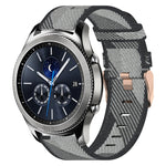 22mm Nylon Woven Watch Band, For Samsung Galaxy Watch3 45mm, For Samsung Galaxy Watch 46mm, For Samsung Gear S3 Classic, For Samsung Gear S3 Frontier