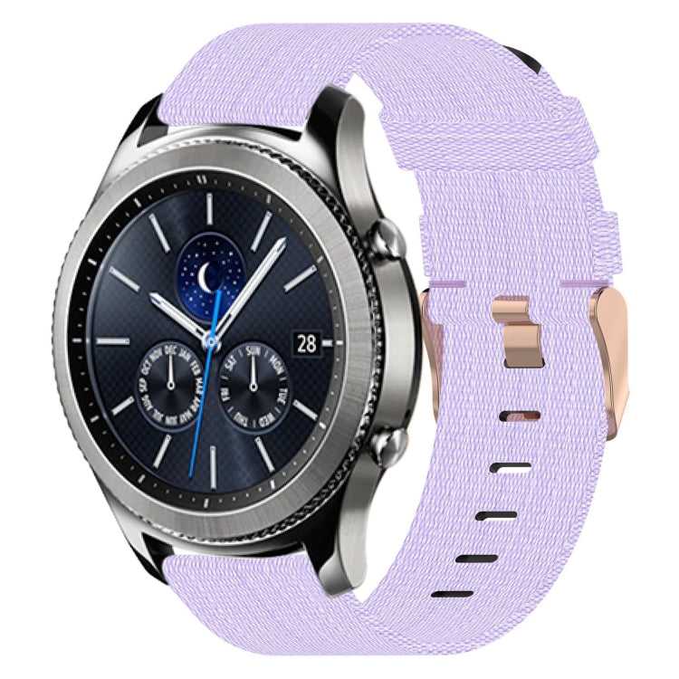 22mm Nylon Woven Watch Band, For Samsung Galaxy Watch3 45mm, For Samsung Galaxy Watch 46mm, For Samsung Gear S3 Classic, For Samsung Gear S3 Frontier