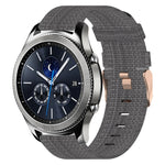 22mm Nylon Woven Watch Band, For Samsung Galaxy Watch3 45mm, For Samsung Galaxy Watch 46mm, For Samsung Gear S3 Classic, For Samsung Gear S3 Frontier