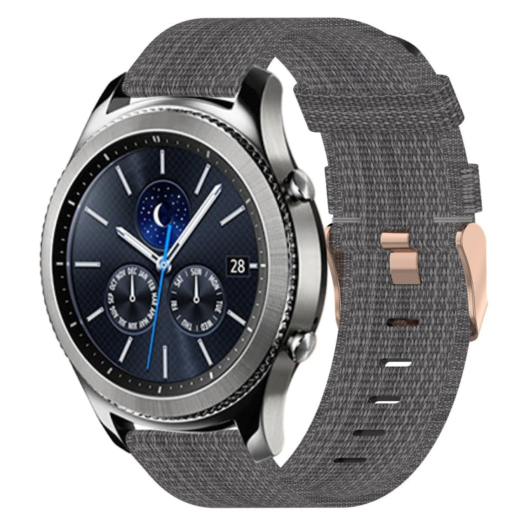 22mm Nylon Woven Watch Band, For Samsung Galaxy Watch3 45mm, For Samsung Galaxy Watch 46mm, For Samsung Gear S3 Classic, For Samsung Gear S3 Frontier