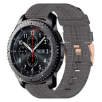 22mm Nylon Woven Watch Band, For Samsung Galaxy Watch3 45mm, For Samsung Galaxy Watch 46mm, For Samsung Gear S3 Classic, For Samsung Gear S3 Frontier