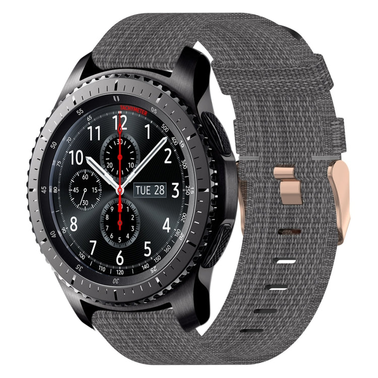 22mm Nylon Woven Watch Band, For Samsung Galaxy Watch3 45mm, For Samsung Galaxy Watch 46mm, For Samsung Gear S3 Classic, For Samsung Gear S3 Frontier