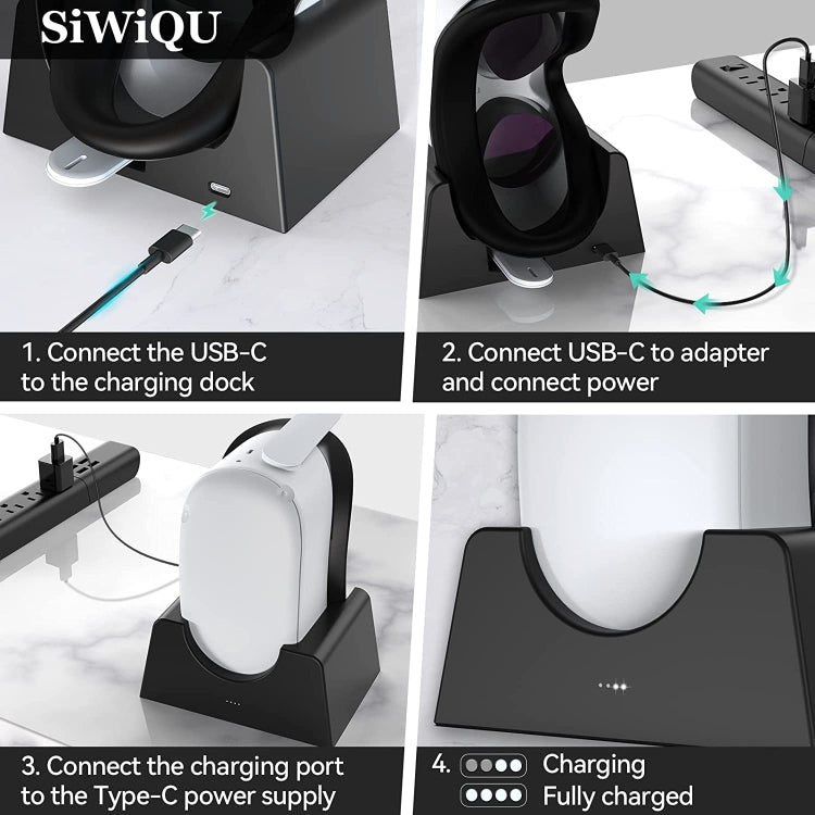 For Oculus Quest 2 VR Charging Stand VR Accessories Host Storage Bracket Charging Stand, VR Charging Stand