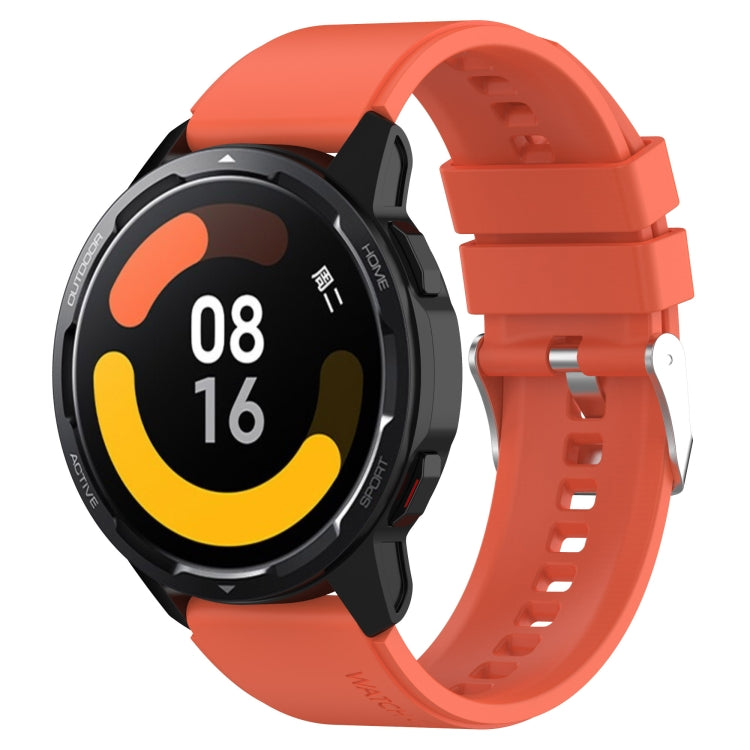 Protruding Head Silicone Strap Silver Buckle, For Samsung Galaxy Watch Heart-L 20mm, For Samsung Galaxy Watch4 40mm/44mm 20mm, For Samsung Galaxy Watch4 Classic 42mm/46mm 20mm, For Samsung Galaxy Watch3 41mm 20mm