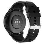 Protruding Head Silicone Strap Silver Buckle, For Samsung Galaxy Watch Active2 40mm/44mm 20mm, For Samsung Galaxy Watch Active 40mm 20mm, For Samsung Galaxy Watch 42mm 20mm, For Samsung Galaxy Gear Sport/S2 Classic 20mm