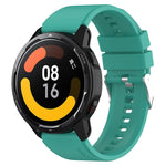 Protruding Head Silicone Strap Silver Buckle, For Samsung Galaxy Watch Active2 40mm/44mm 20mm, For Samsung Galaxy Watch Active 40mm 20mm, For Samsung Galaxy Watch 42mm 20mm, For Samsung Galaxy Gear Sport/S2 Classic 20mm