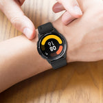 Protruding Head Silicone Strap Silver Buckle, For Samsung Galaxy Watch 46mm 22mm