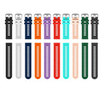 20mm Silicone Twill Watch Band, For Garmin Vivomove Sport, For Garmin Venu 2 Plus, For Garmin Approach S40, For Garmin Forerunner 158