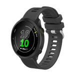 20mm Silicone Twill Watch Band, For Garmin Forerunner 55, For Garmin Venu, For Garmin Venu SQ, For Garmin Vivomove 3