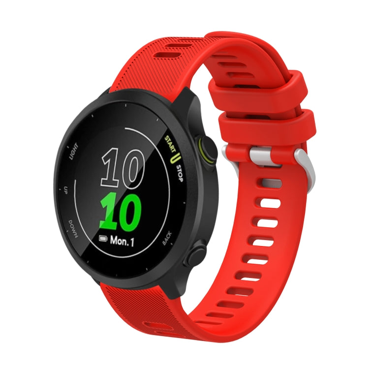 20mm Silicone Twill Watch Band, For Garmin Vivoactive3 Music, For Garmin Forerunner 245, For Garmin Forerunner 245 Music, For Garmin Forerunner 645