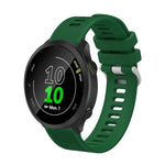 20mm Silicone Twill Watch Band, For Garmin Vivoactive3 Music, For Garmin Forerunner 245, For Garmin Forerunner 245 Music, For Garmin Forerunner 645