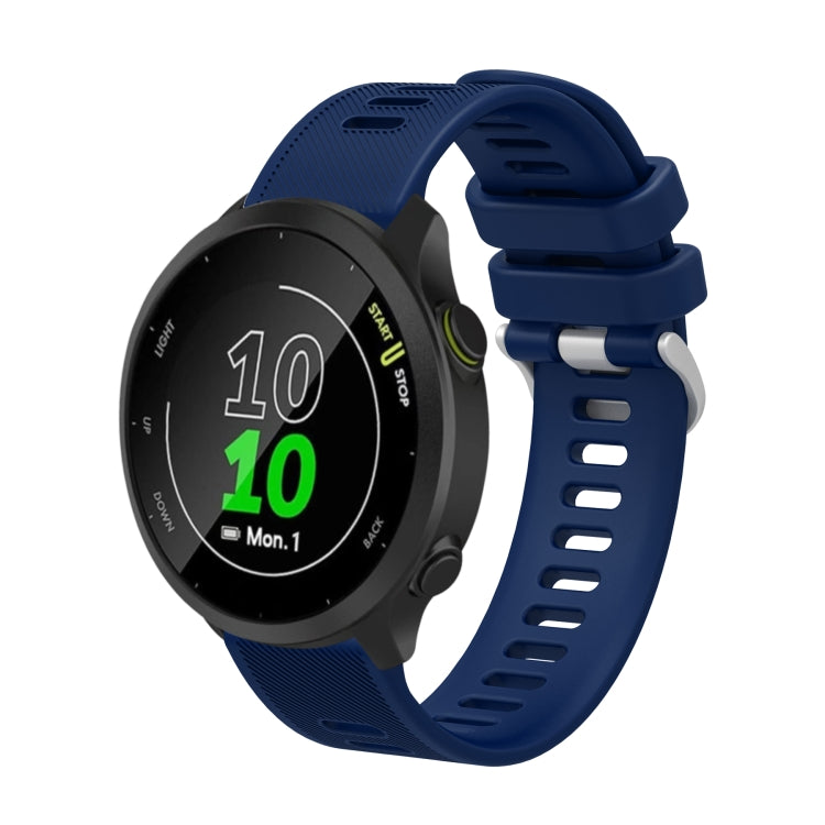 20mm Silicone Twill Watch Band, For Garmin Vivoactive3 Music, For Garmin Forerunner 245, For Garmin Forerunner 245 Music, For Garmin Forerunner 645