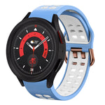 20mm Breathable Two-Color Silicone Watch Band, For Samsung Galaxy Watch 5  40mm, For Samsung Galaxy Watch 5  44mm