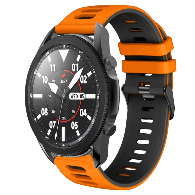20mm Two-Color Silicone Watch Band, For Samsung Galaxy Watch 5 Pro  45mm, For Samsung Galaxy Watch 4 40mm