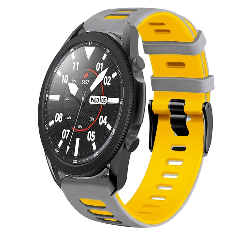 20mm Two-Color Silicone Watch Band, For Samsung Galaxy Watch 5 Pro  45mm, For Samsung Galaxy Watch 4 40mm