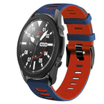 20mm Two-Color Silicone Watch Band, For Samsung Galaxy Watch 5 Pro  45mm, For Samsung Galaxy Watch 4 40mm