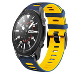 20mm Two-Color Silicone Watch Band, For Samsung Galaxy Watch 5 Pro  45mm, For Samsung Galaxy Watch 4 40mm