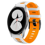 20mm Two-Color Silicone Watch Band, For Samsung Galaxy Watch 5 Pro  45mm, For Samsung Galaxy Watch 4 40mm