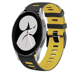 20mm Two-Color Silicone Watch Band, For Samsung Galaxy Watch 5 Pro  45mm, For Samsung Galaxy Watch 4 40mm