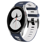 20mm Two-Color Silicone Watch Band, For Samsung Galaxy Watch 5 Pro  45mm, For Samsung Galaxy Watch 4 40mm