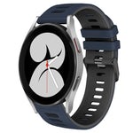 20mm Two-Color Silicone Watch Band, For Samsung Galaxy Watch 5 Pro  45mm, For Samsung Galaxy Watch 4 40mm