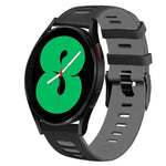 20mm Two-Color Silicone Watch Band, For Samsung Galaxy Watch 4 44mm, For Samsung Galaxy Watch 4 Classic 46mm