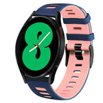 20mm Two-Color Silicone Watch Band, For Samsung Galaxy Watch 4 44mm, For Samsung Galaxy Watch 4 Classic 46mm