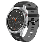 20mm Two-Color Silicone Watch Band, For Samsung Galaxy Watch 4 44mm, For Samsung Galaxy Watch 4 Classic 46mm