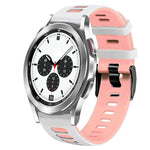 20mm Two-Color Silicone Watch Band, For Samsung Galaxy Watch 4 Classic 42mm, For Samsung Galaxy Watch Active 2