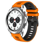 20mm Two-Color Silicone Watch Band, For Samsung Galaxy Watch 4 Classic 42mm, For Samsung Galaxy Watch Active 2