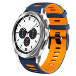 20mm Two-Color Silicone Watch Band, For Samsung Galaxy Watch 4 Classic 42mm, For Samsung Galaxy Watch Active 2