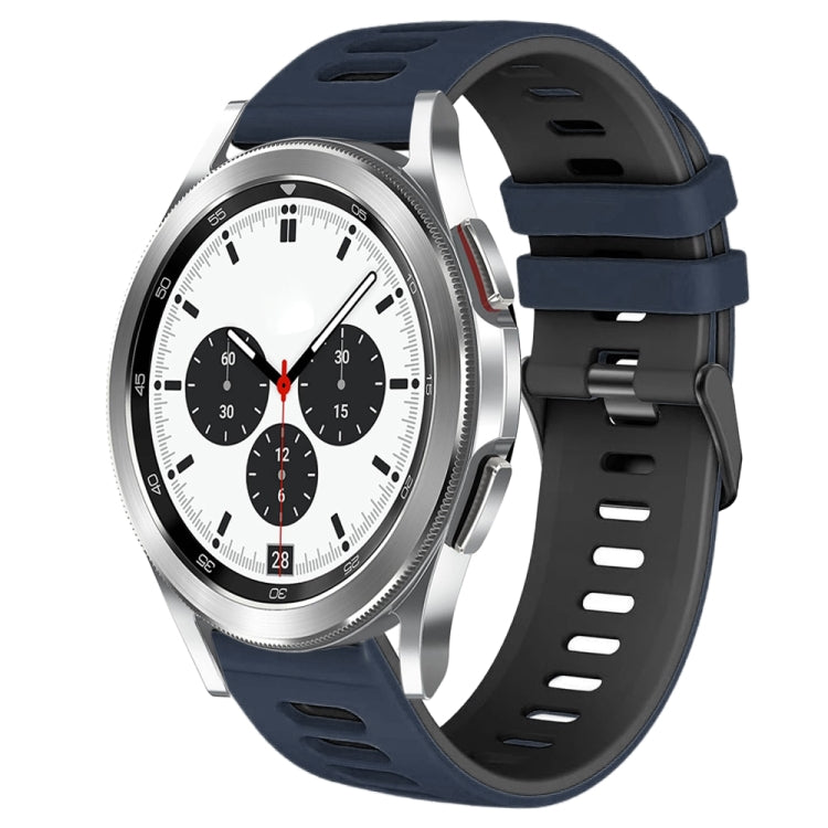 20mm Two-Color Silicone Watch Band, For Samsung Galaxy Watch 4 Classic 42mm, For Samsung Galaxy Watch Active 2