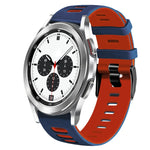 20mm Two-Color Silicone Watch Band, For Samsung Galaxy Watch 4 Classic 42mm, For Samsung Galaxy Watch Active 2