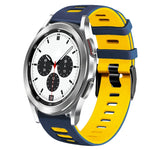 20mm Two-Color Silicone Watch Band, For Samsung Galaxy Watch 4 Classic 42mm, For Samsung Galaxy Watch Active 2