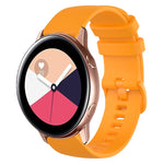 20mm Plaid Solid Color Silicone Watch Band, For Samsung Galaxy Watch4 44mm, For Samsung Galaxy Watch4 Classic 46mm, For Samsung Galaxy Watch4 Classic 42mm, For Samsung Galaxy Watch Active 2