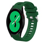 20mm Twill Solid Color Silicone Watch Band, For Samsung Galaxy Watch4 44mm, For Samsung Galaxy Watch4 Classic 46mm, For Samsung Galaxy Watch4 Classic 42mm, For Samsung Galaxy Watch Active 2