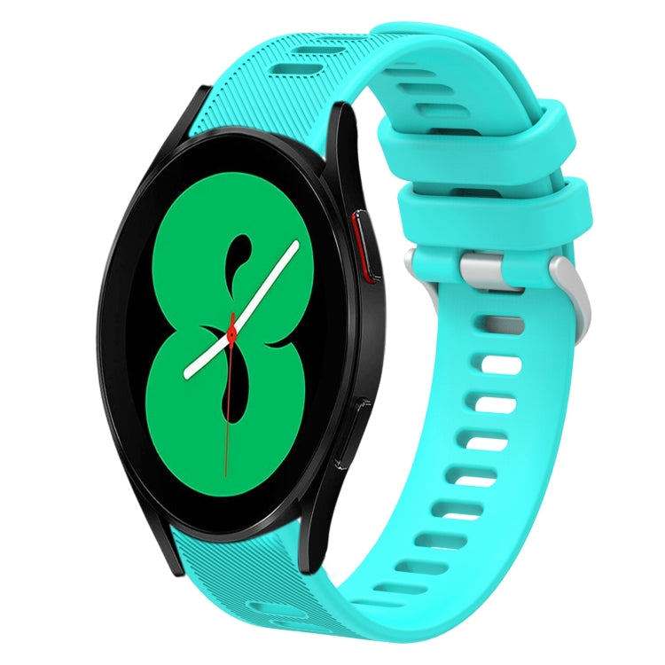 20mm Twill Solid Color Silicone Watch Band, For Samsung Galaxy Watch4 44mm, For Samsung Galaxy Watch4 Classic 46mm, For Samsung Galaxy Watch4 Classic 42mm, For Samsung Galaxy Watch Active 2